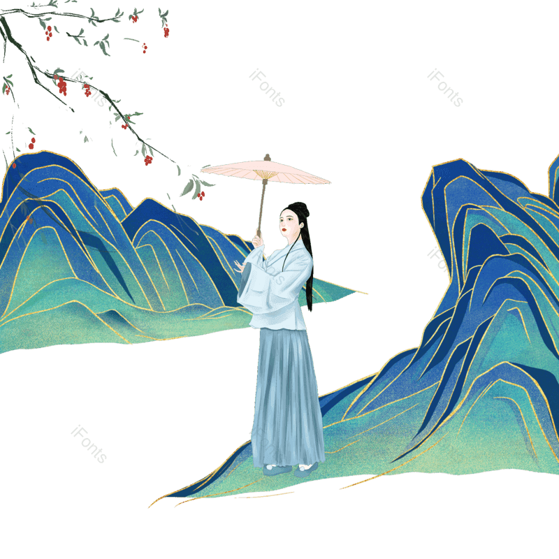 传统图片,树枝元素,古风PNG,免抠素材